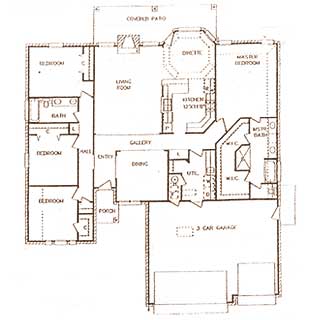 Open Floor Plans, Patio Home Plan, House Designers